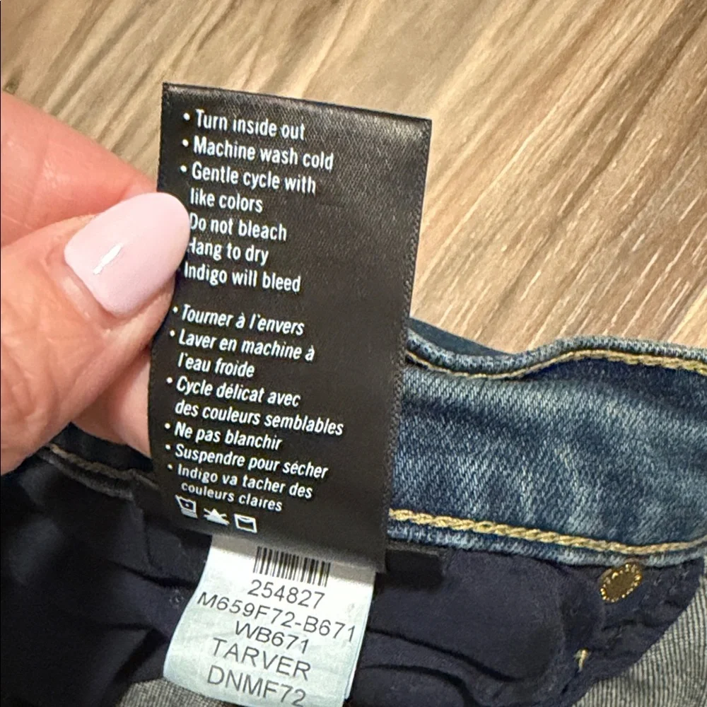 Paige Doheny Men's Sz.36 Relaxed Straight Stretch Dark Wash Denim Blue Jeans USA - Picture 4 of 8